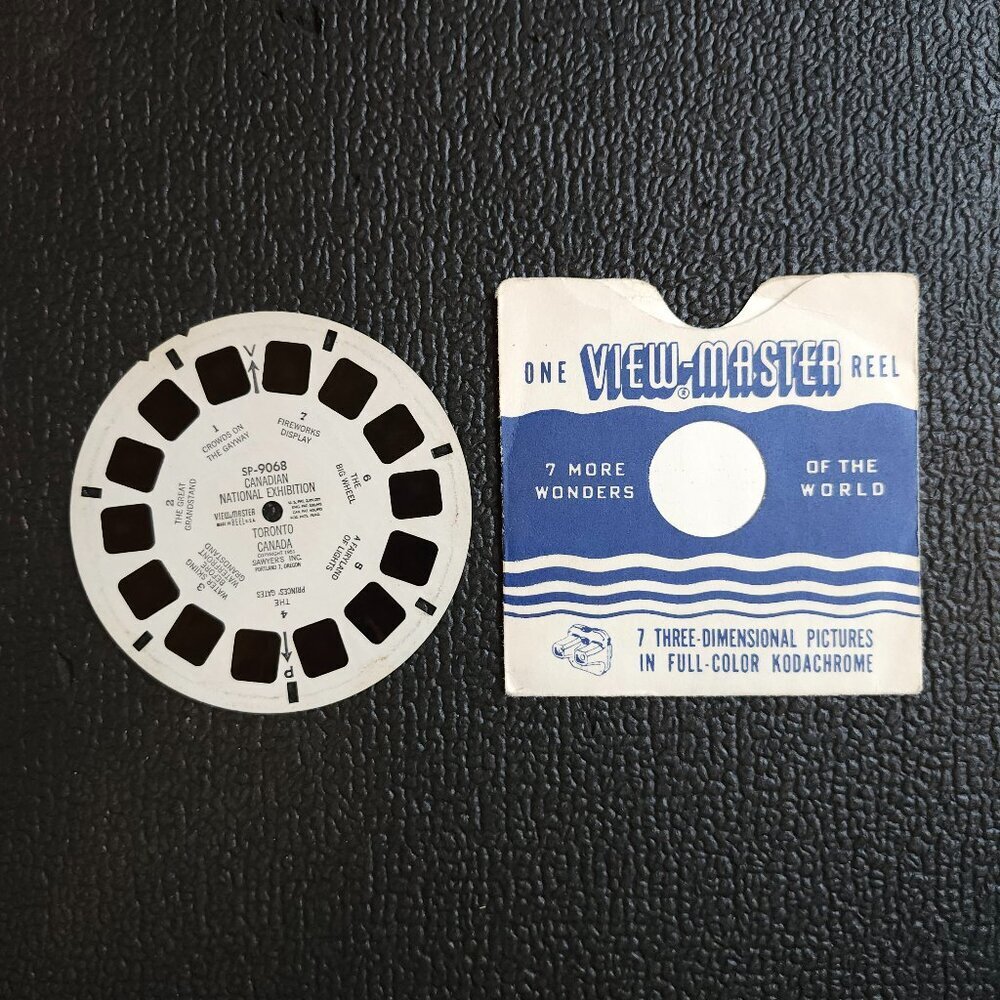 VINTAGE Canadian National Exhibition VIEW MASTER Reel Toronto Canada Sawyer's